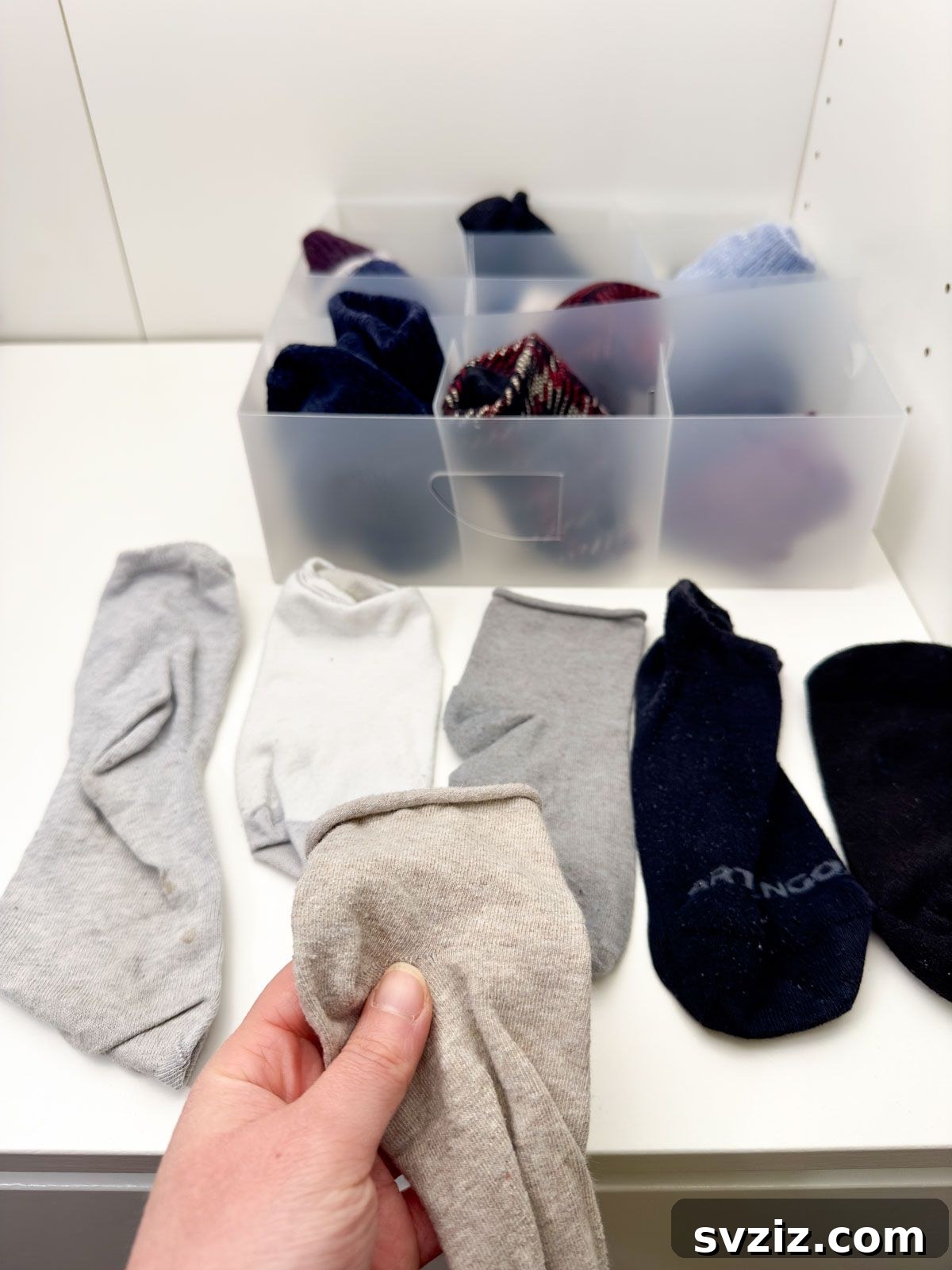 Throw Away Your Odd Socks - simple laundry and closet organization