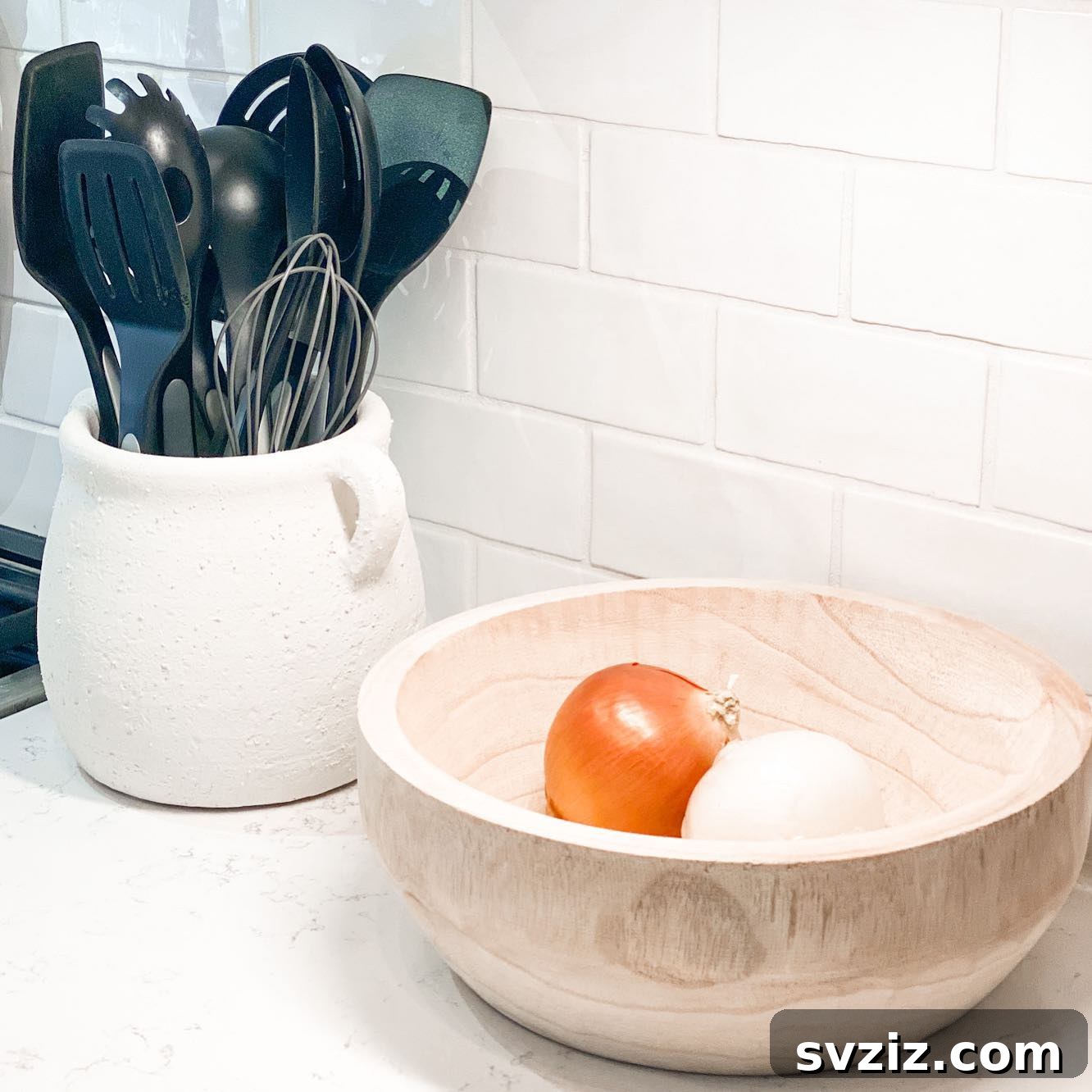 31 Ingenious Kitchen Counter Organization Secrets 11 Fruit and Veggie Bowl for Kitchen Counter