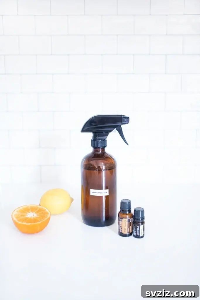 DIY Non Toxic Kitchen Cleaner recipe