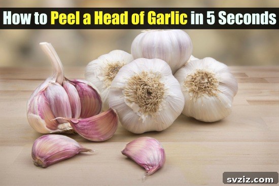 peel garlic in 5 seconds with two bowls