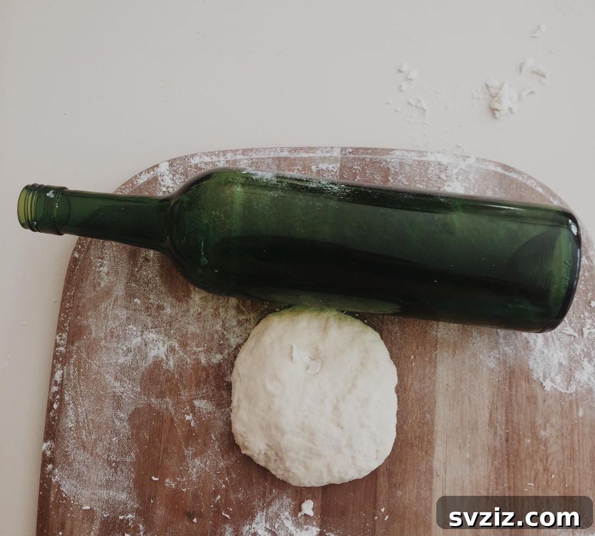 wine bottle rolling pin alternative