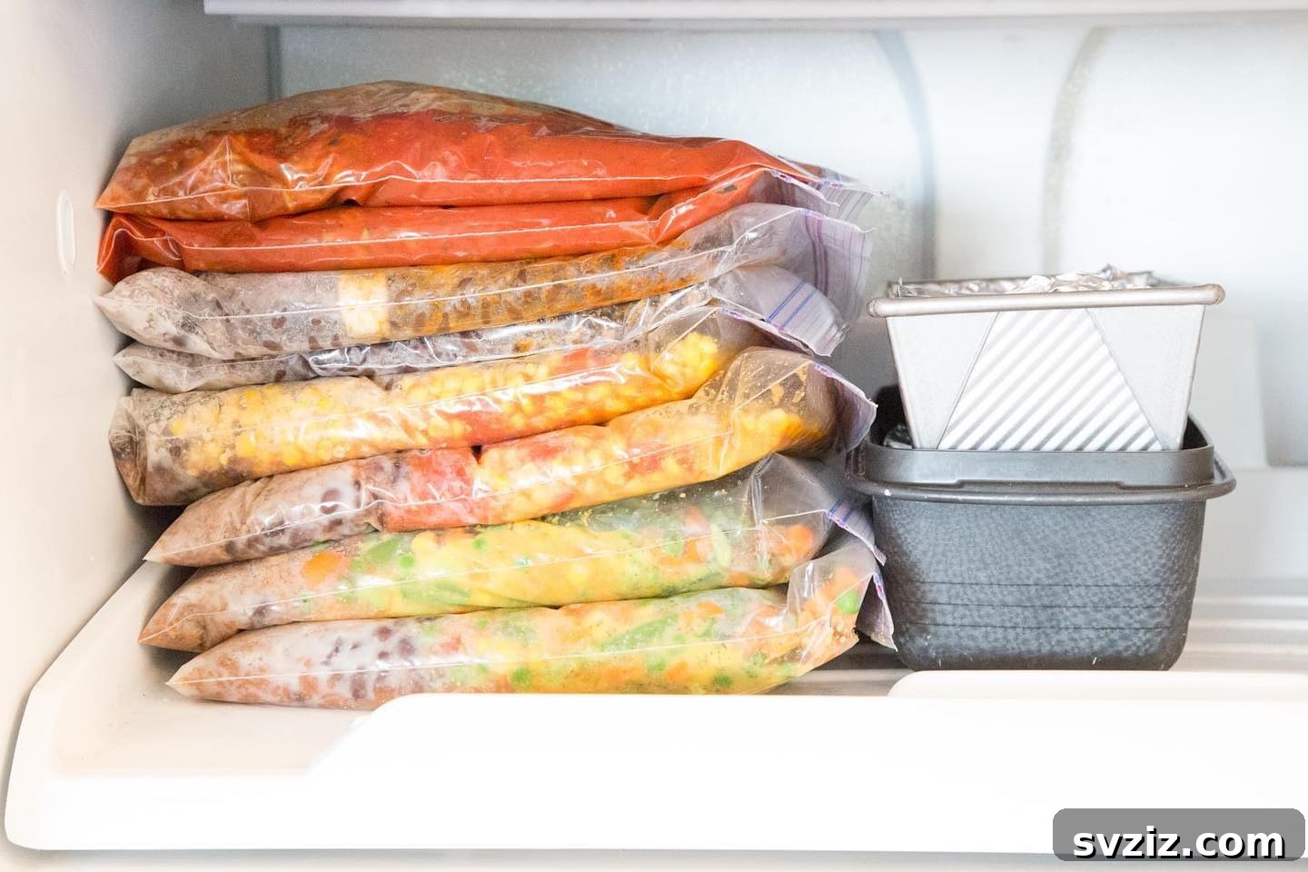 flat freezing for efficient freezer storage