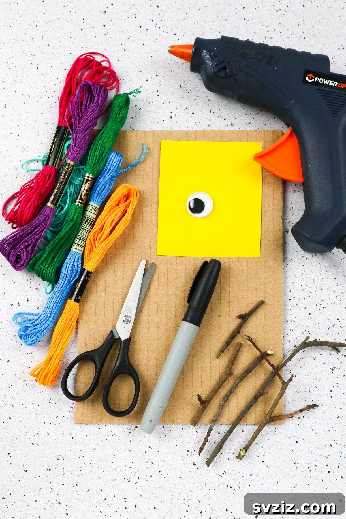 Craft supplies for Yarn Bird Craft