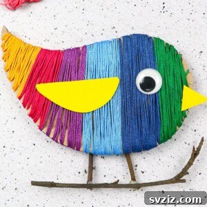 yarn bird craft