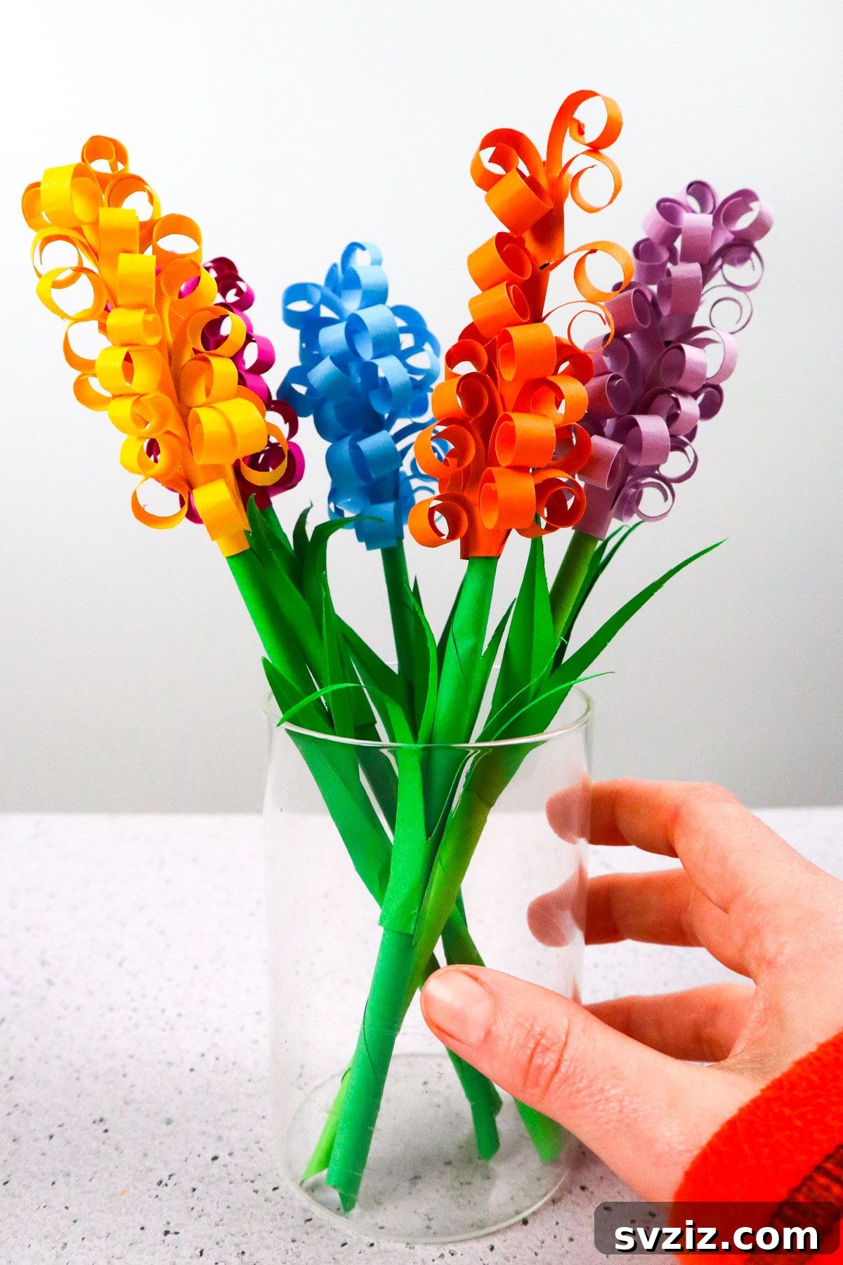 DIY Paper Hyacinths craft idea