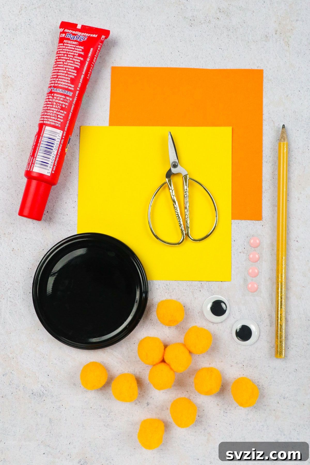 Precious DIY Baby Chick Project 3 craft supplies for DIY chick craft