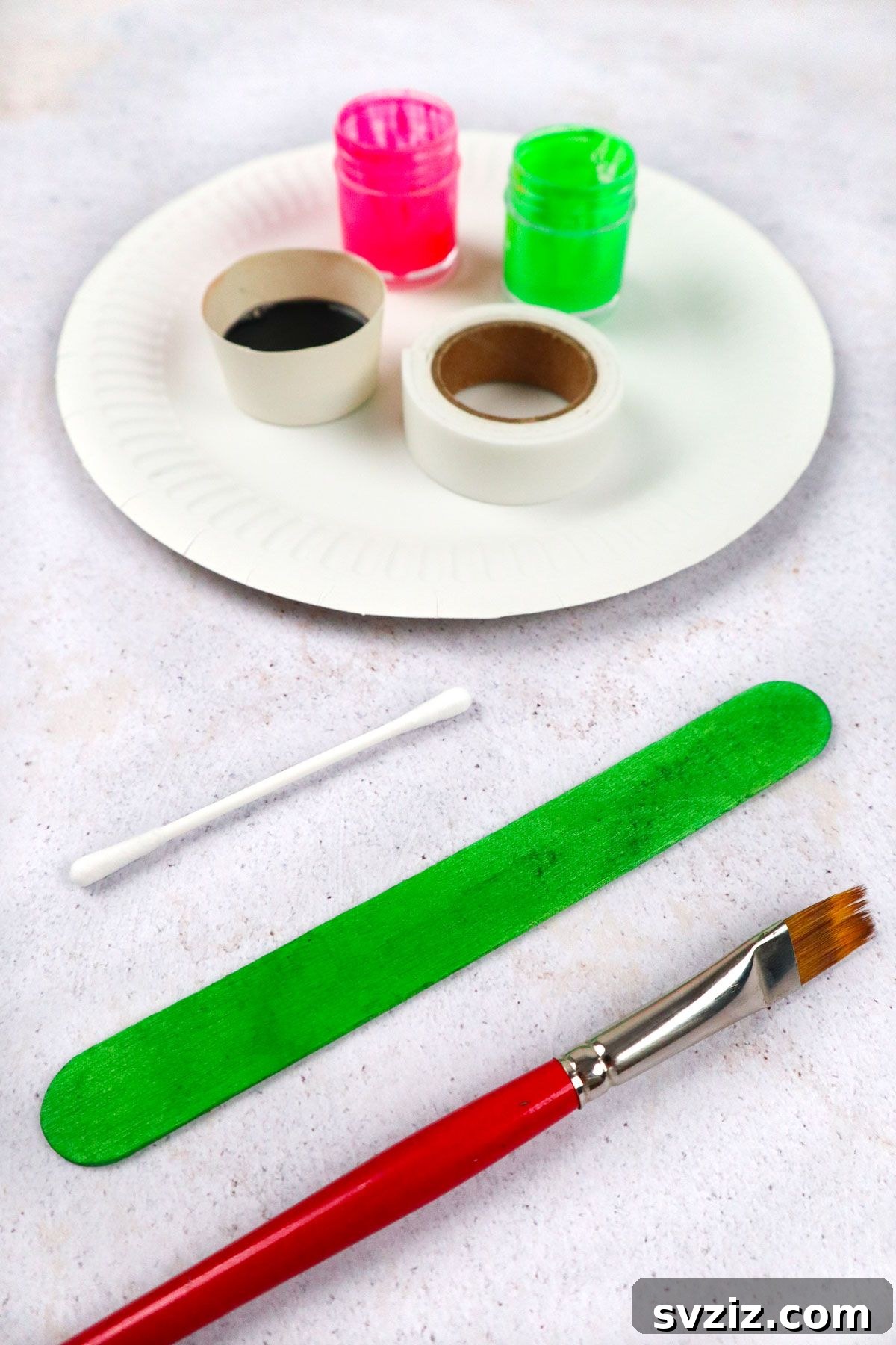 craft supplies for DIY Paper Watermelon