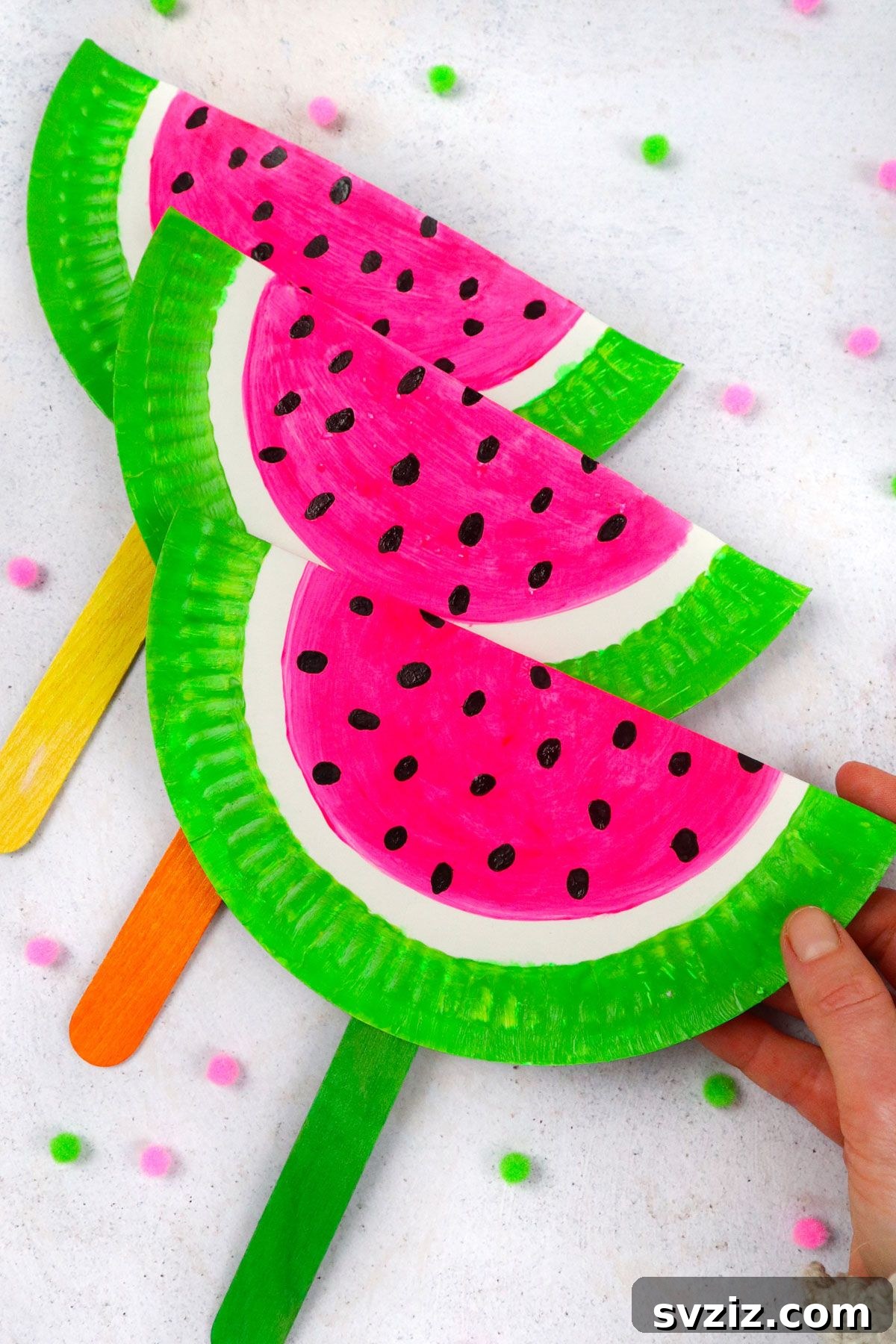 DIY Paper Watermelon craft for kids