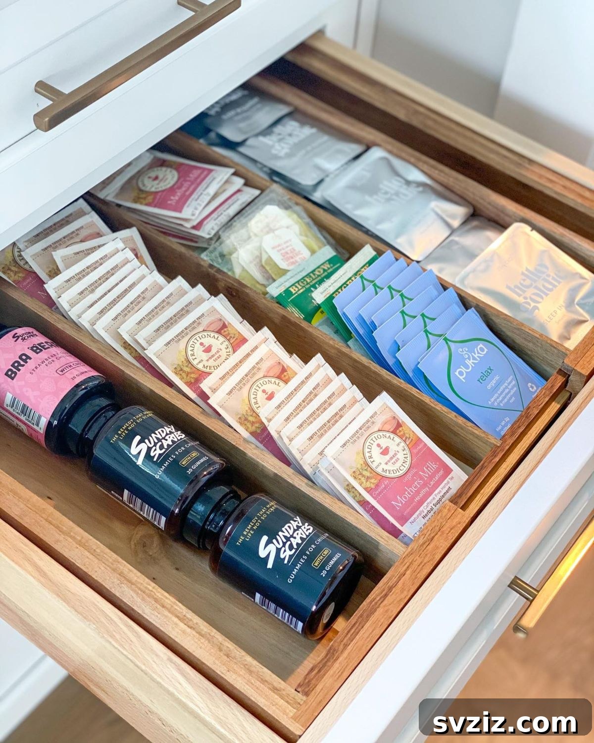 Tame Your Kitchen Drawers 21 Brilliant Organization Ideas 15 Tea Drawer Inserts