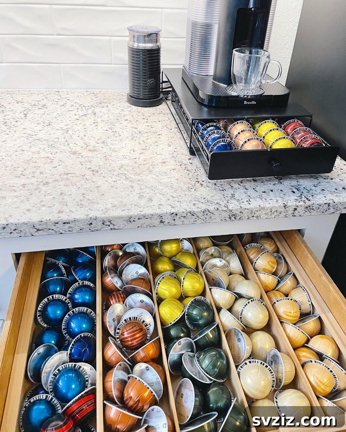 Tame Your Kitchen Drawers 21 Brilliant Organization Ideas 17 coffee pod drawer organizer