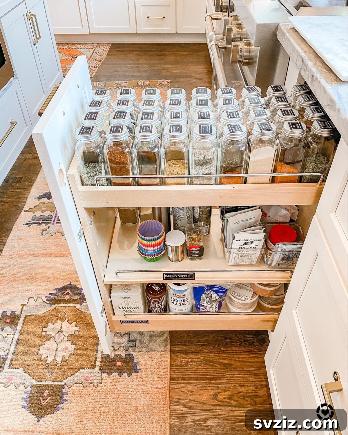 Tame Your Kitchen Drawers 21 Brilliant Organization Ideas 22 vertical shelves