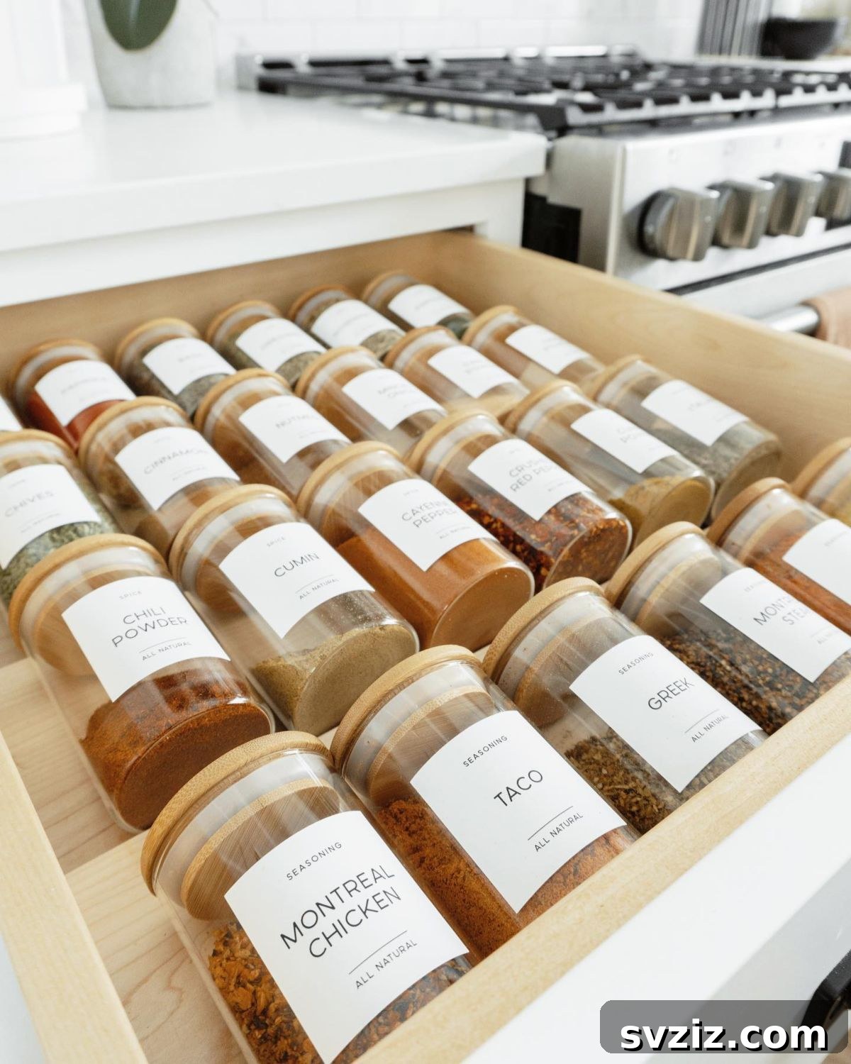 Tame Your Kitchen Drawers 21 Brilliant Organization Ideas 6 Spice Rack Drawer