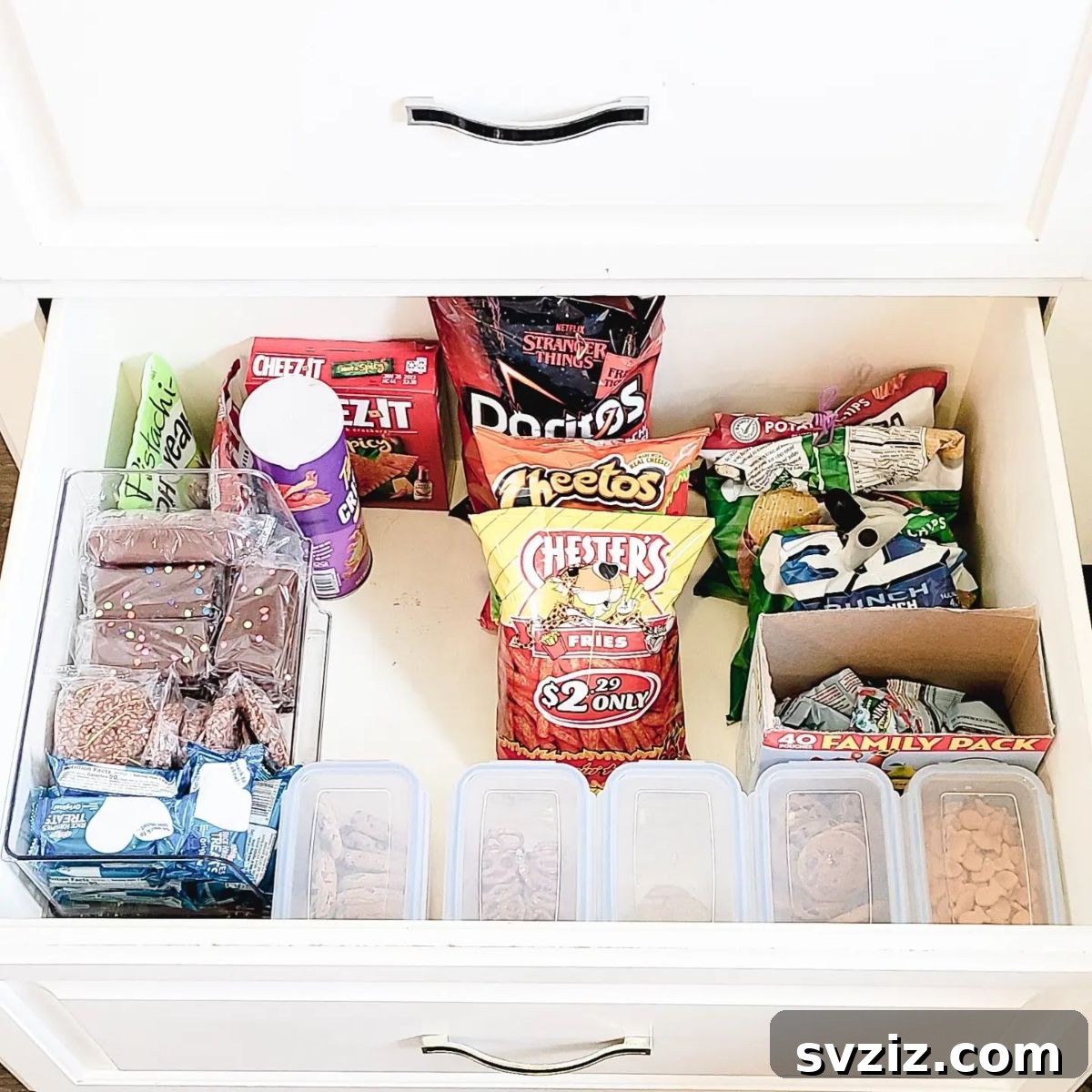 Tame Your Kitchen Drawers 21 Brilliant Organization Ideas 7 snack drawer