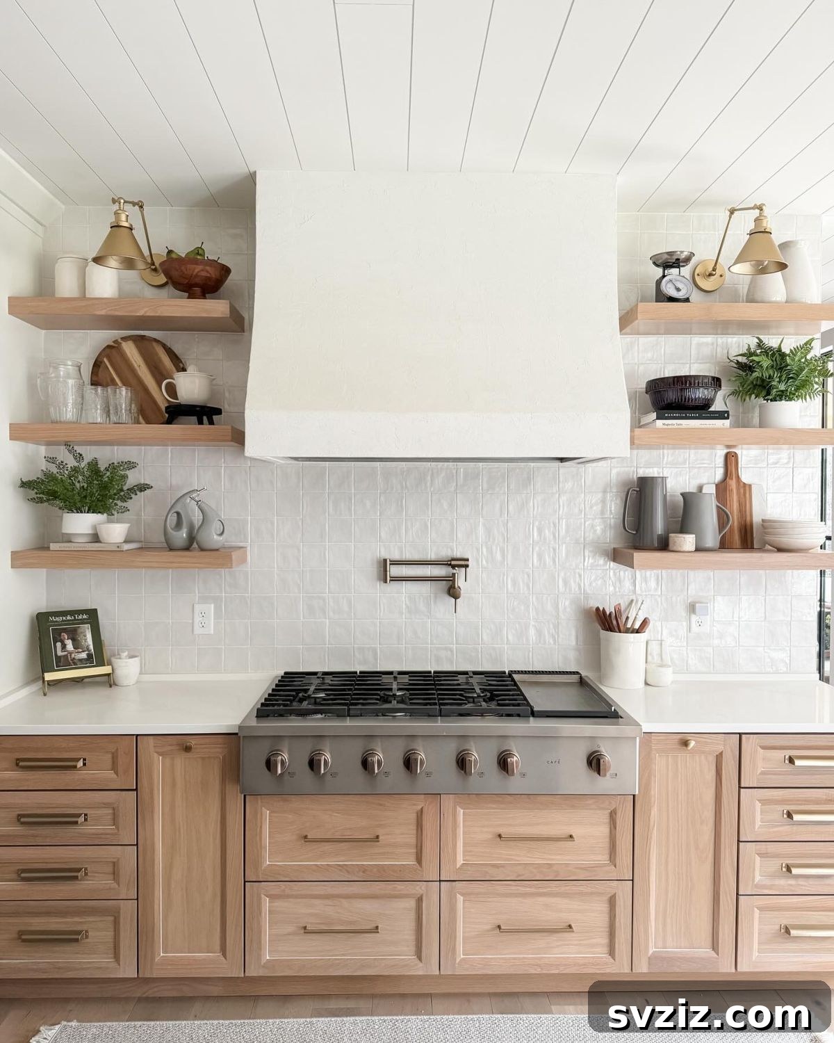 Maximize Kitchen Space 29 Genius Hacks 11 floating shelves