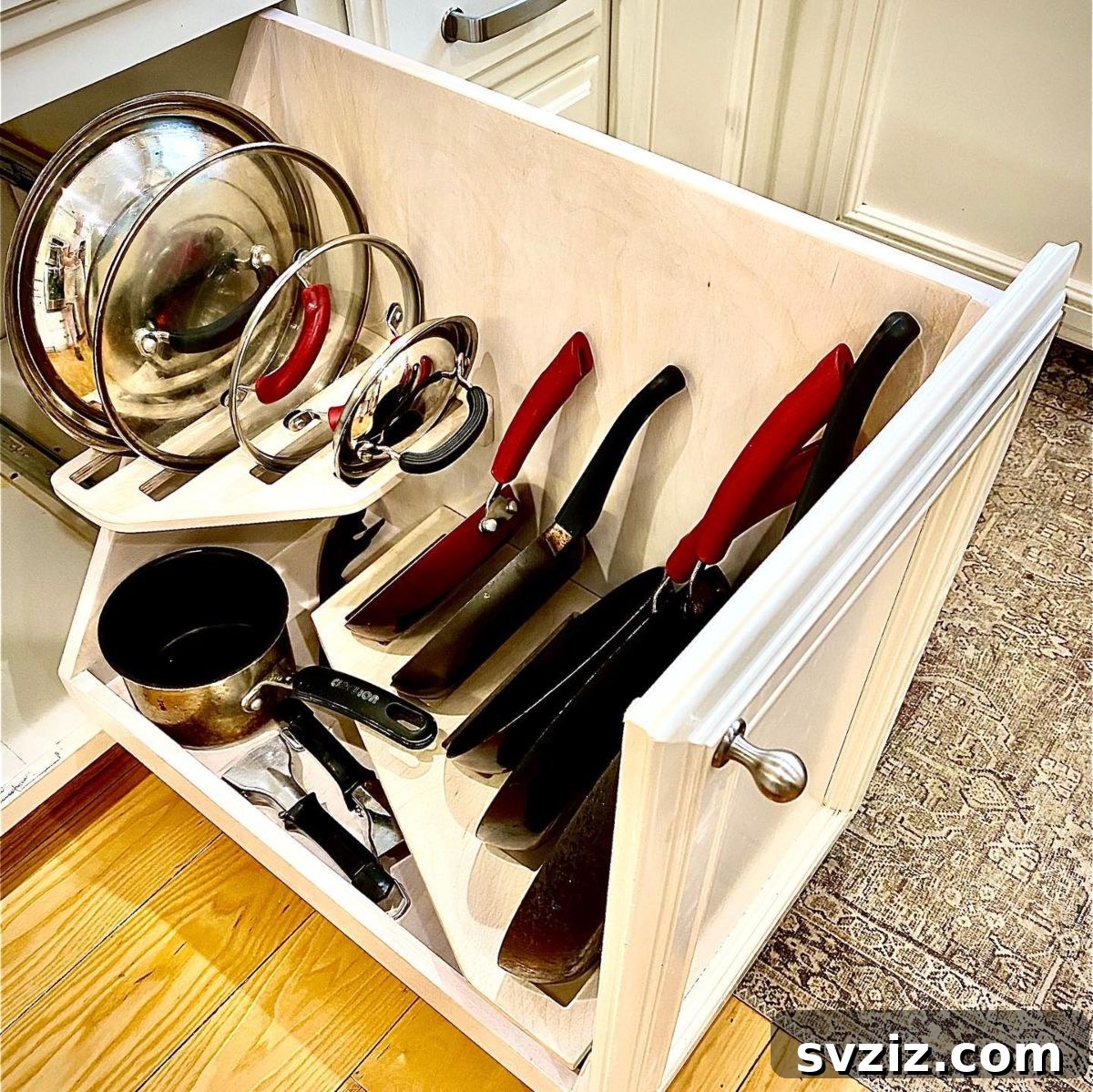 Maximize Kitchen Space 29 Genius Hacks 16 custom pan drawer
