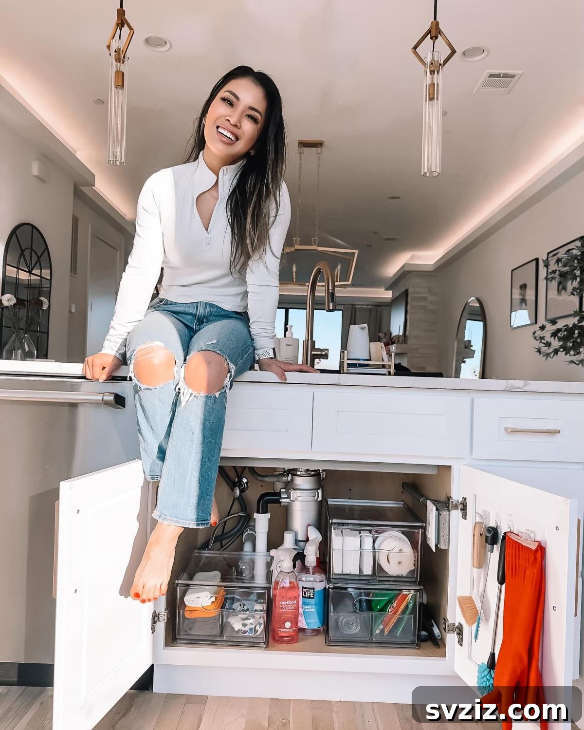 Maximize Kitchen Space 29 Genius Hacks 27 under sink storage