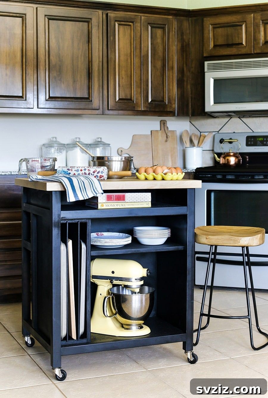 Maximize Kitchen Space 29 Genius Hacks 30 rolling kitchen island