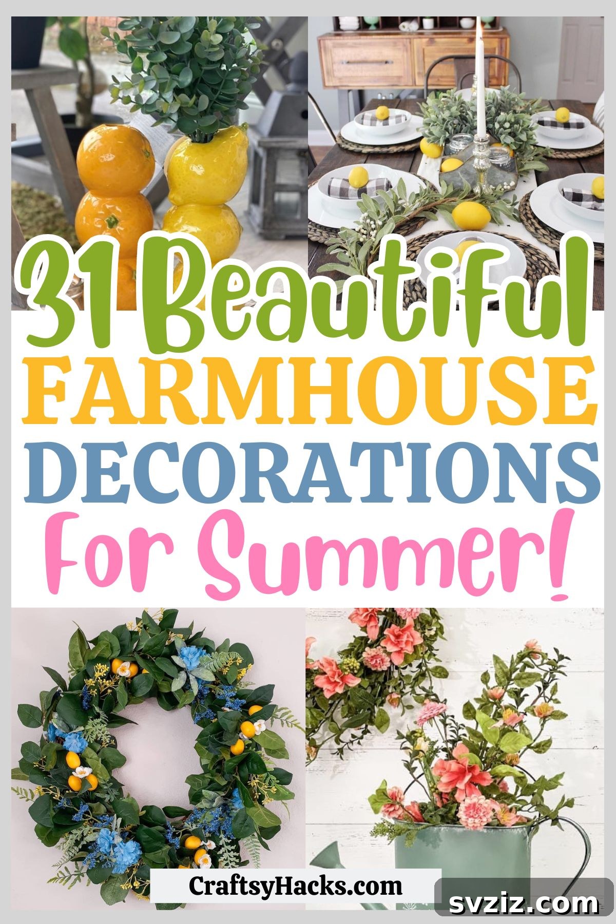 31 Gorgeous Summer Farmhouse Decor Ideas 2 farmhouse summer decor