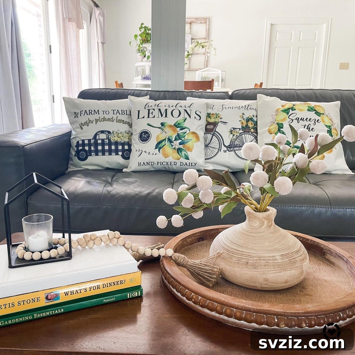 31 Gorgeous Summer Farmhouse Decor Ideas 21 vintage cushions