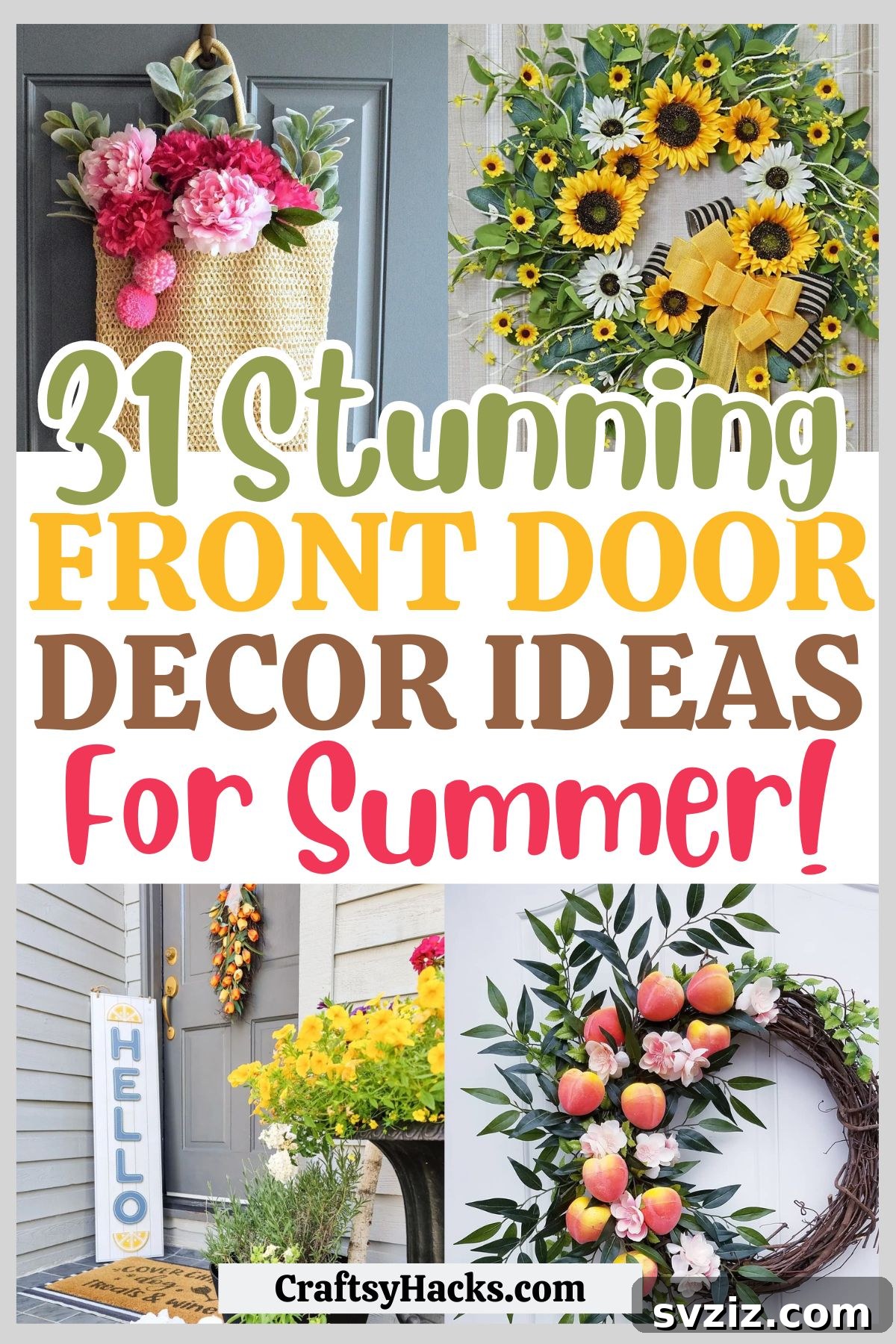 Gorgeous Summer Entryway Inspirations 2 Summer Front Door Ideas