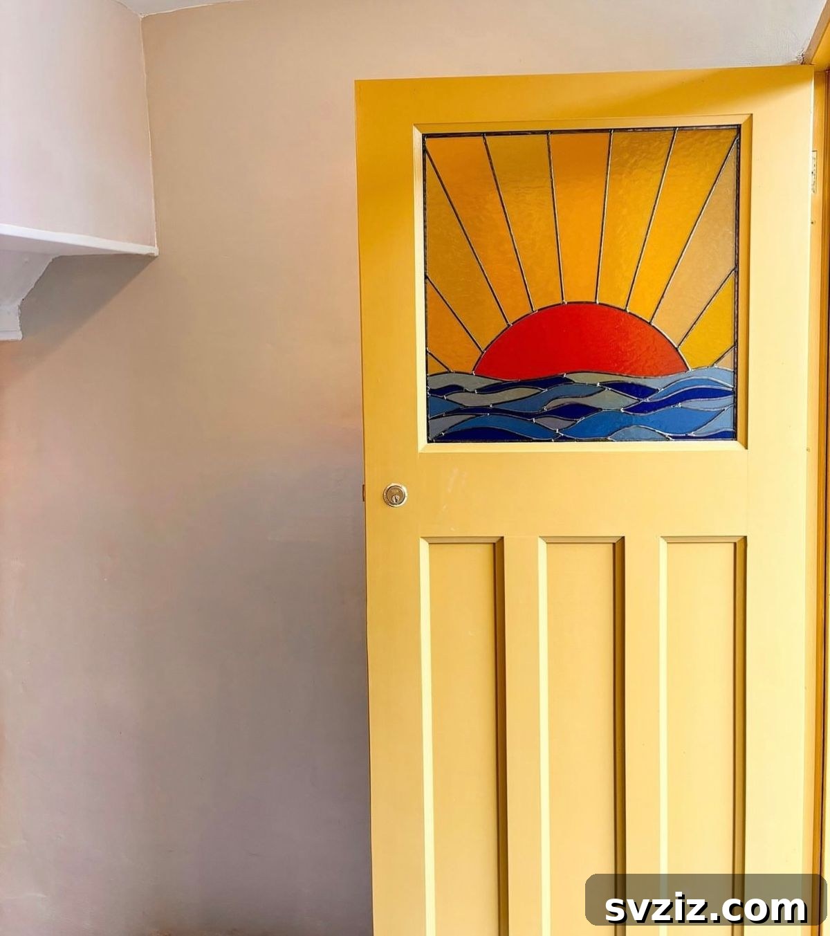 Gorgeous Summer Entryway Inspirations 22 stained glass door inlay