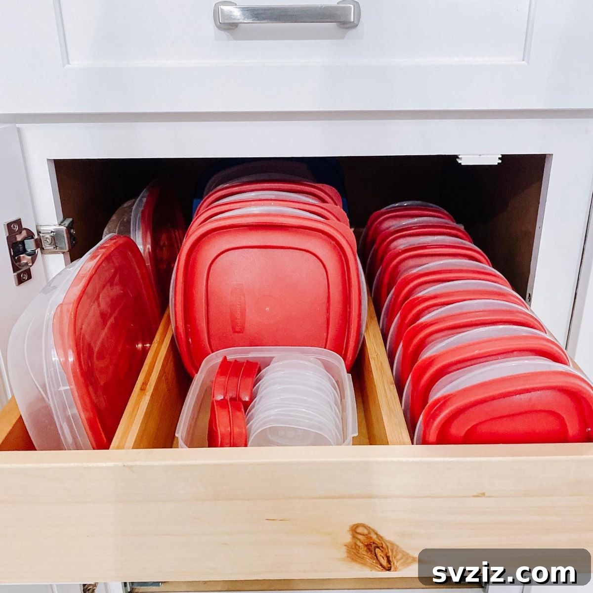 Maximize Your Kitchen Space 31 Genius Storage Hacks 14 Organized Tupperware Drawer