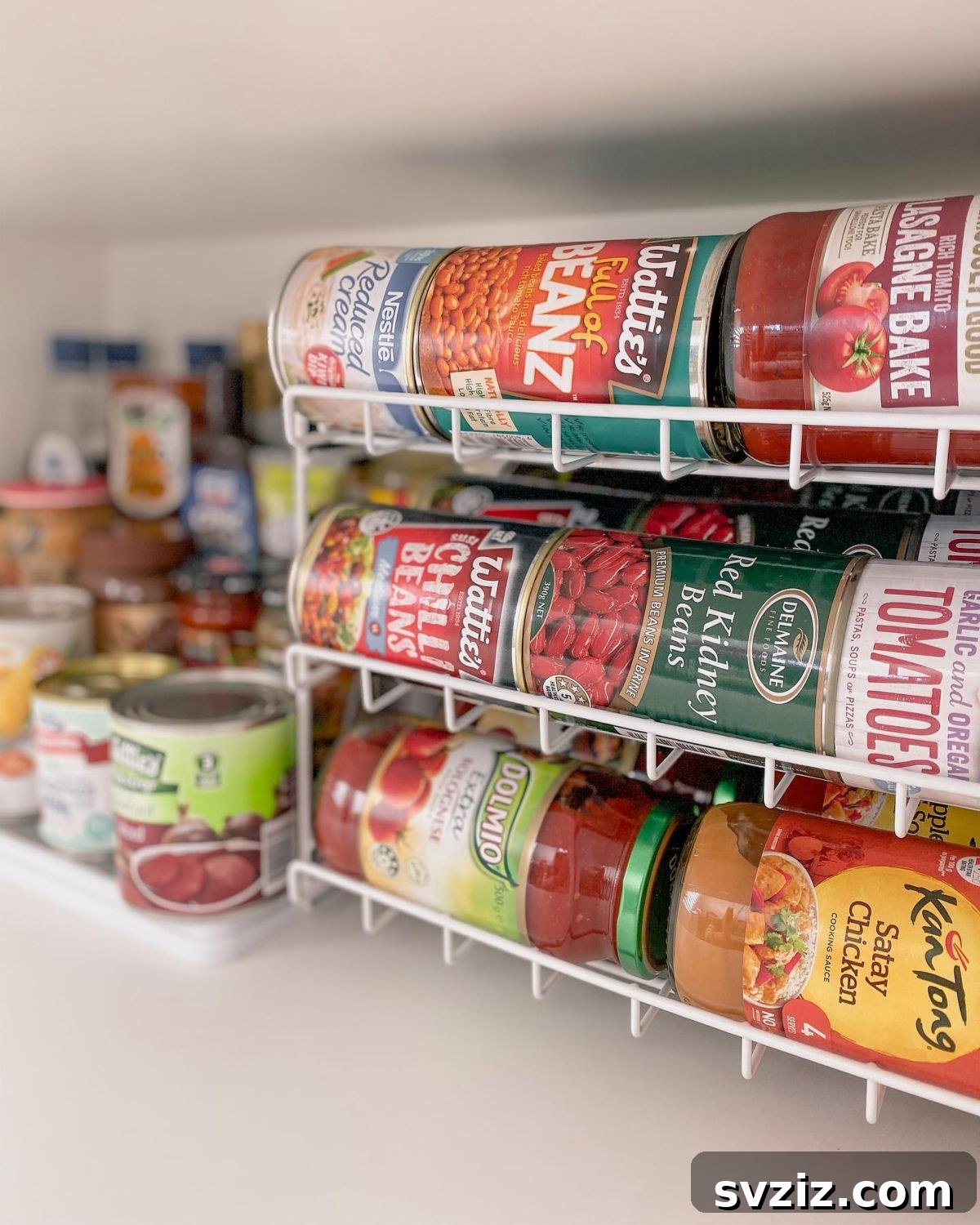 Maximize Your Kitchen Space 31 Genius Storage Hacks 10 Can and Jar Storage Rack for Pantry