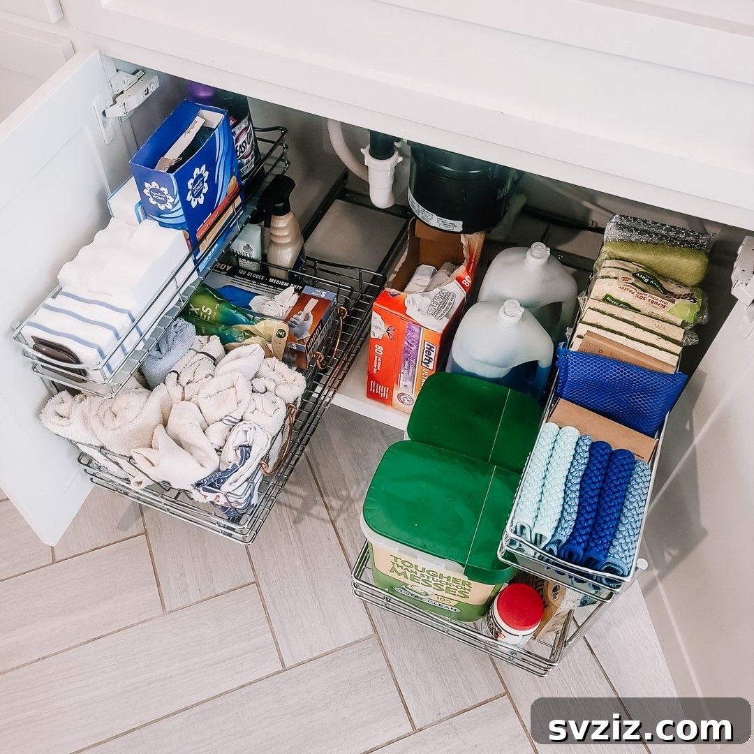 Reclaim Your Kitchen: 31 Smart Cabinet Storage Secrets 21 under sink drawer