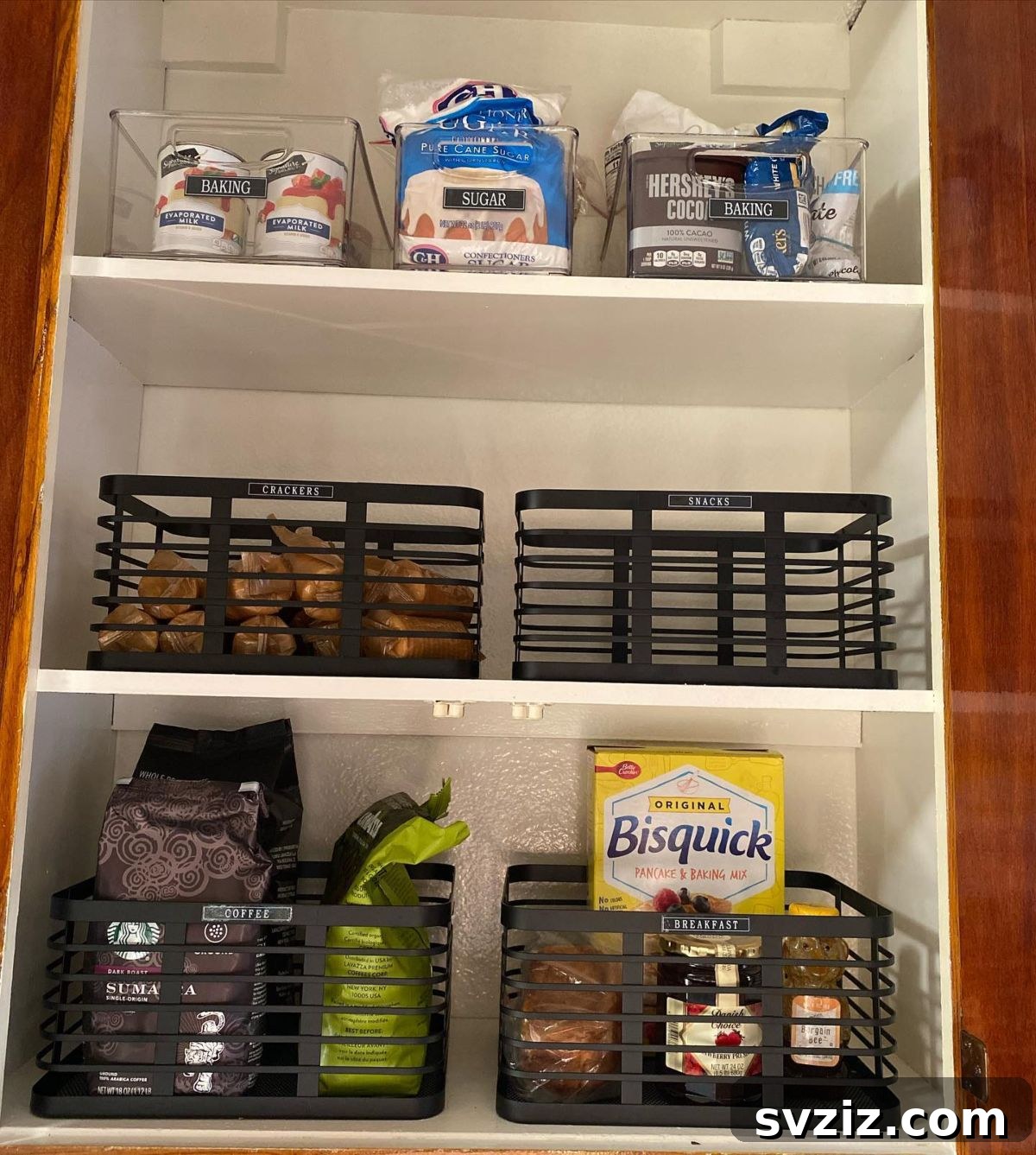 Reclaim Your Kitchen: 31 Smart Cabinet Storage Secrets 25 black wired basket