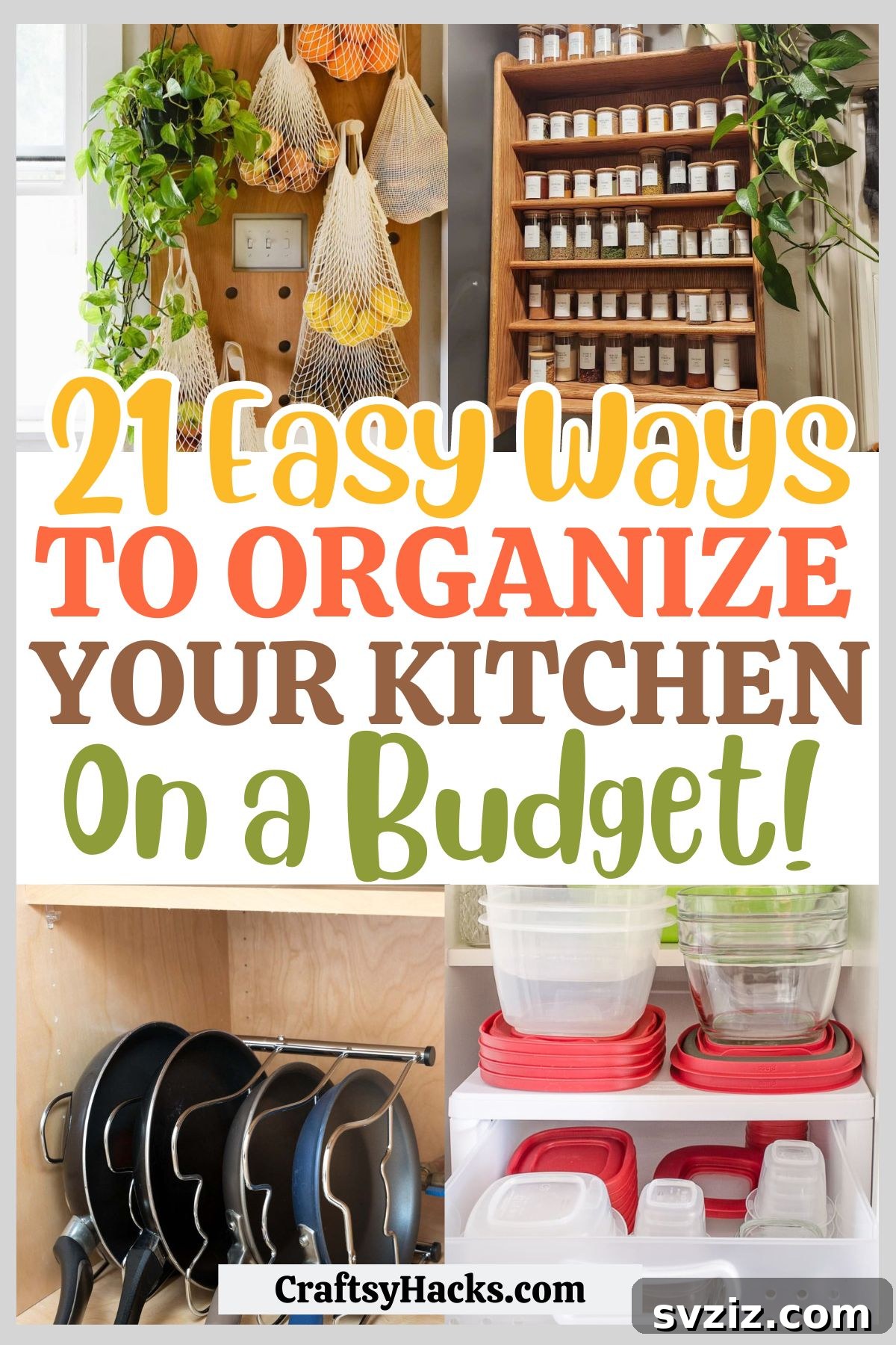 21 Clever Ways to Organize Your Kitchen on a Budget