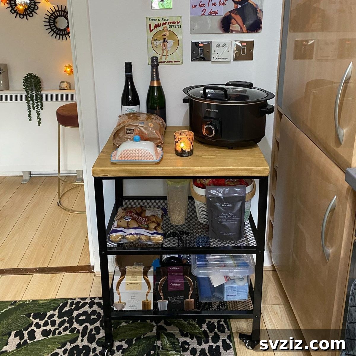 mobile kitchen trolley island