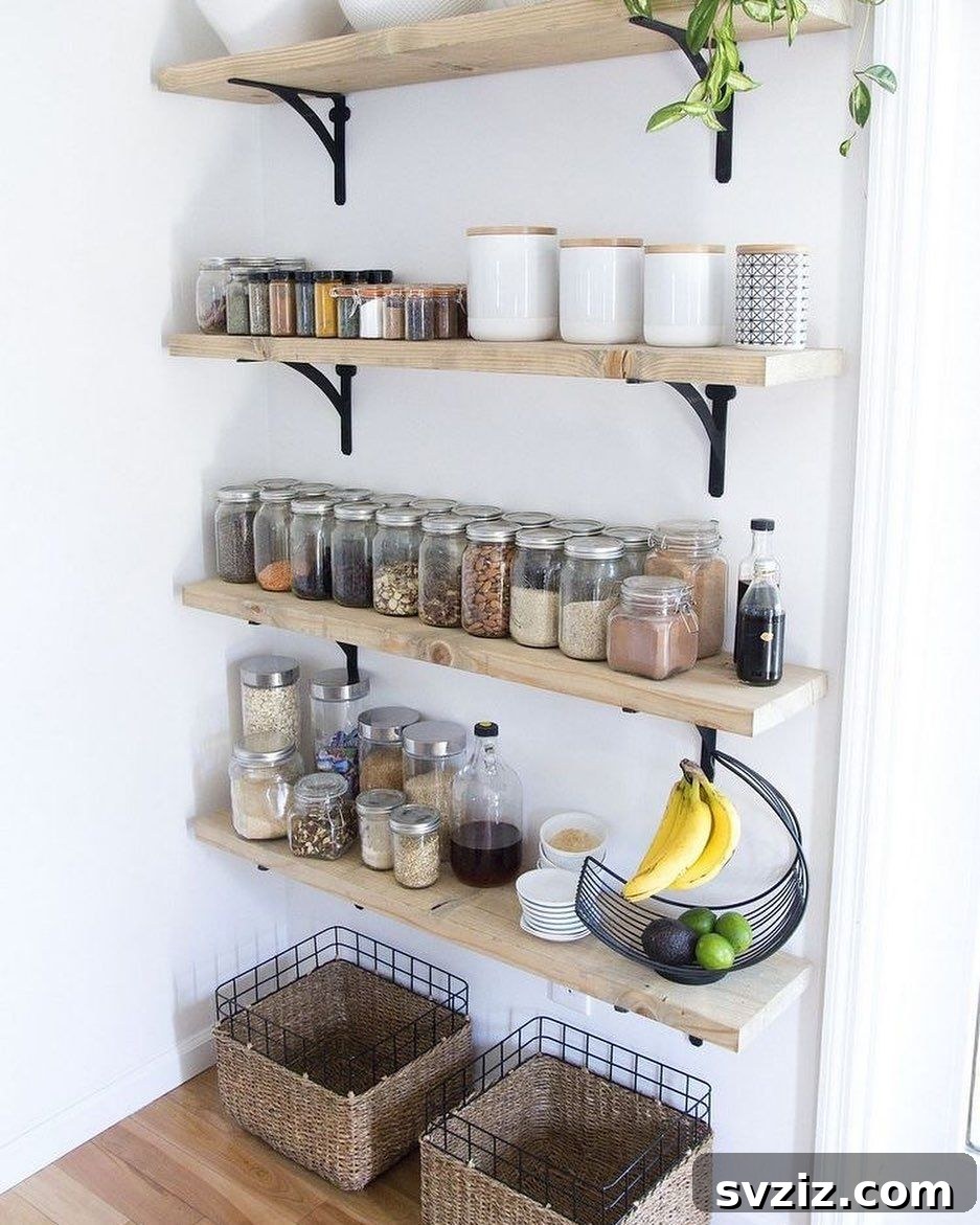 mason jars for pantry storage
