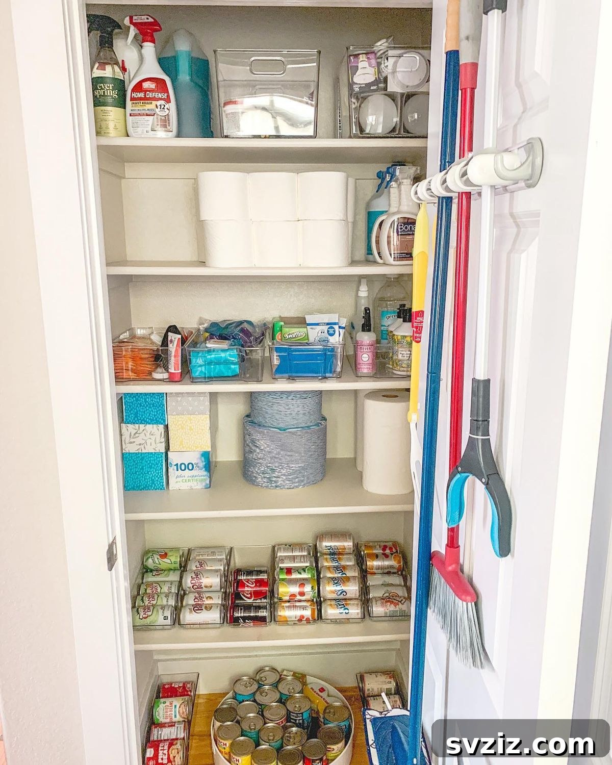 21 Ingenious Utility Closet Storage Hacks 12 Utility Closet Behind The Door Storage