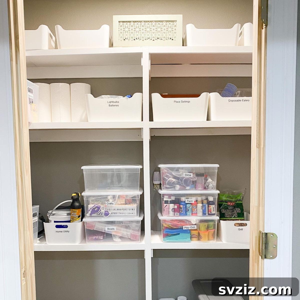 21 Ingenious Utility Closet Storage Hacks 13 Utility Closet Stackable Storage Bins