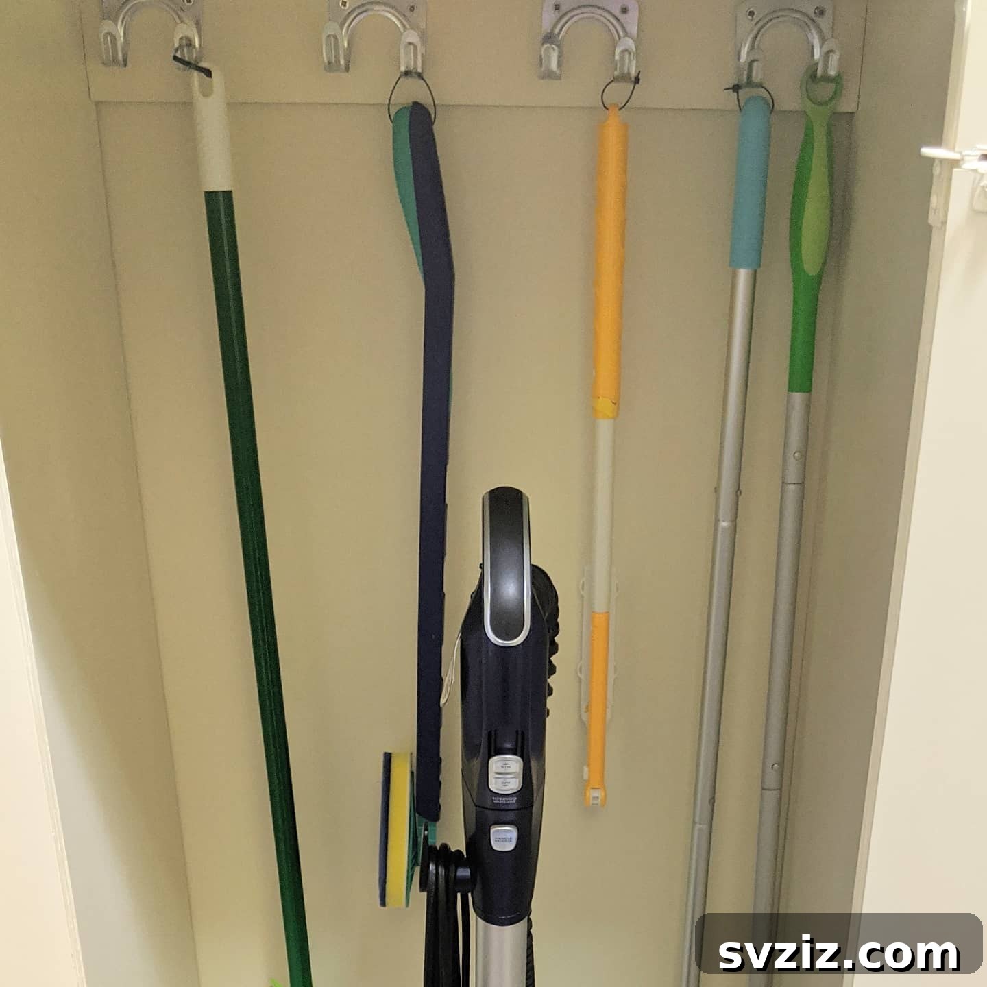 21 Ingenious Utility Closet Storage Hacks 18 Utility Closet Metal Hooks