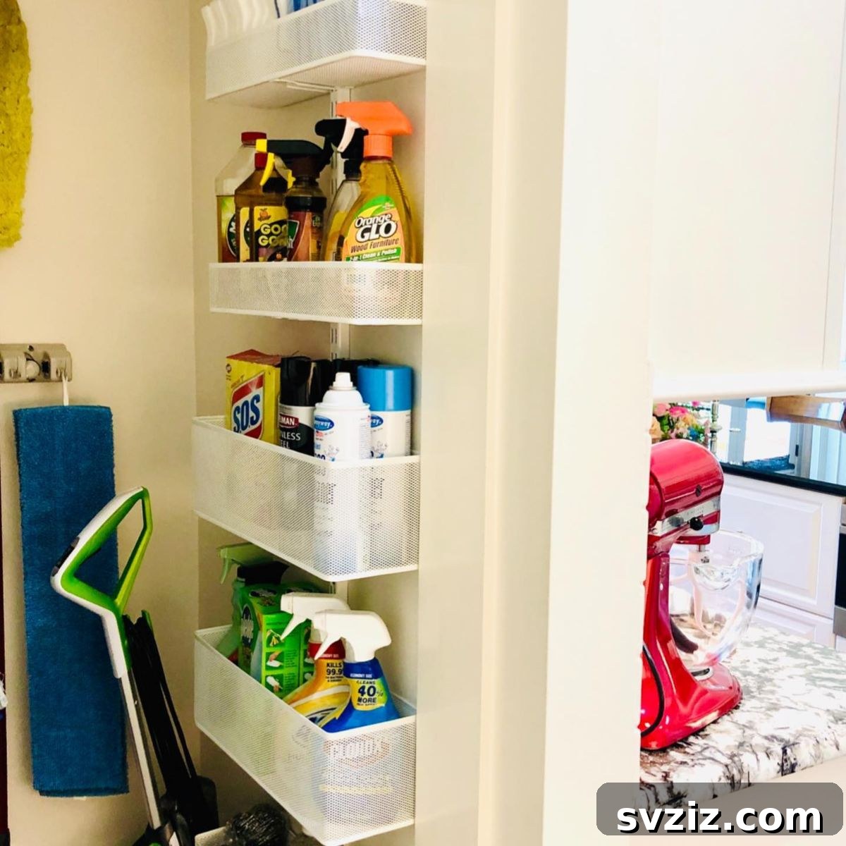 21 Ingenious Utility Closet Storage Hacks 21 Utility Closet Door Organizer
