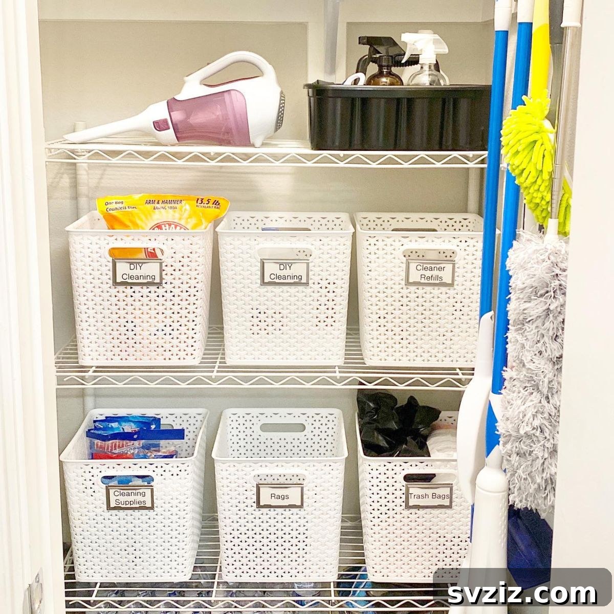21 Ingenious Utility Closet Storage Hacks 4 Utility Closet Storage Baskets