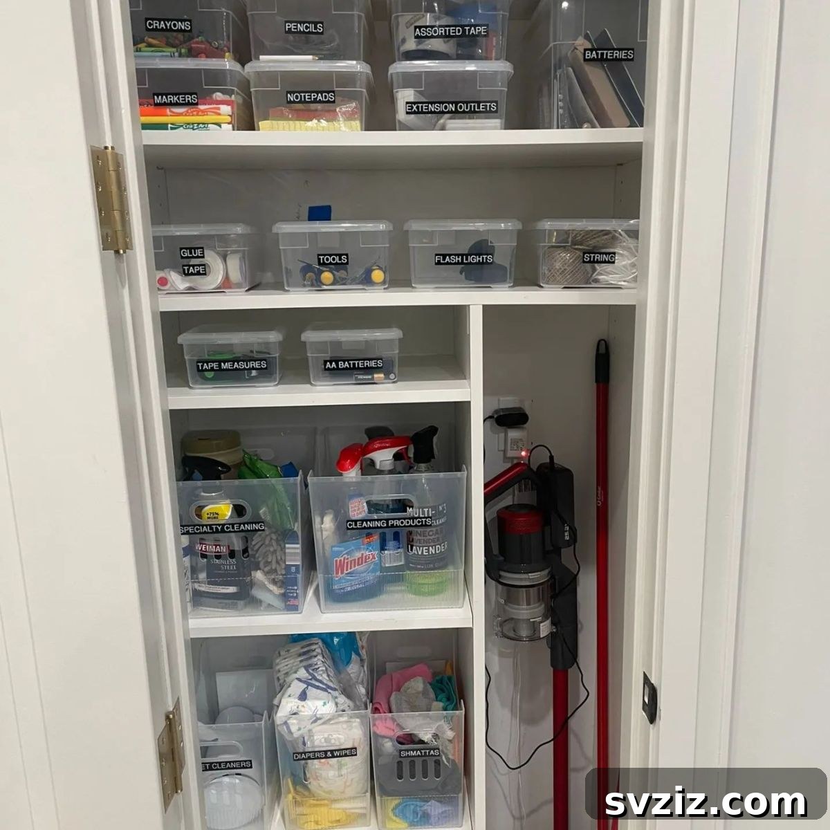 21 Ingenious Utility Closet Storage Hacks 8 Utility Closet Clear Storage Containers