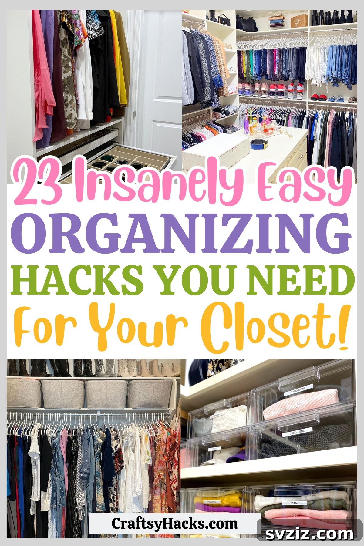 23 Ingenious Closet Organization Solutions 2 Closet Organizing Hacks