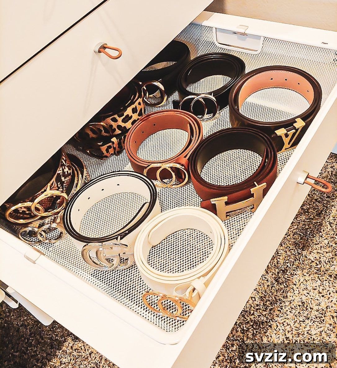 23 Ingenious Closet Organization Solutions 23 belt drawer