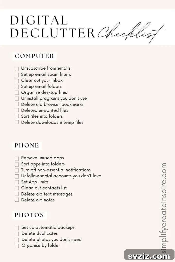 digital declutter