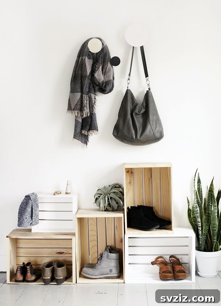 DIY Entryway Organization