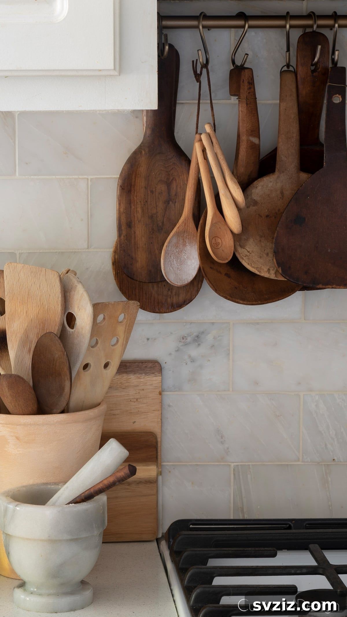 DIY Kitchen Utensil Rack