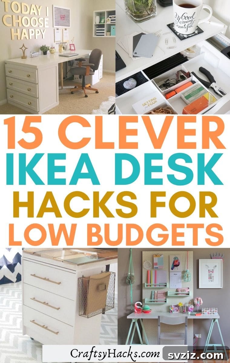 Upgrade Your Workspace: 15 Brilliant IKEA Desk Ideas 2 Inspiring IKEA Desk Hacks to Elevate Your Home Office