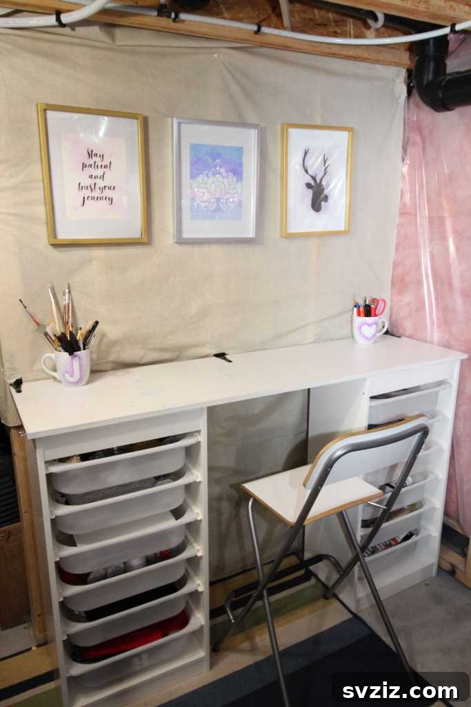 Upgrade Your Workspace: 15 Brilliant IKEA Desk Ideas 13 IKEA Craft Table Hack for Small Spaces