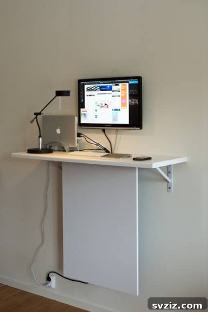Upgrade Your Workspace: 15 Brilliant IKEA Desk Ideas 9 Standing Desk with Hidden Data Storage