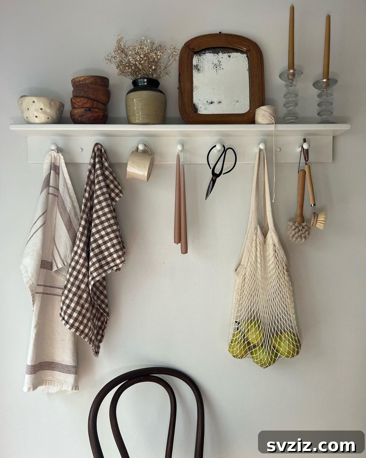 peg rail shelf