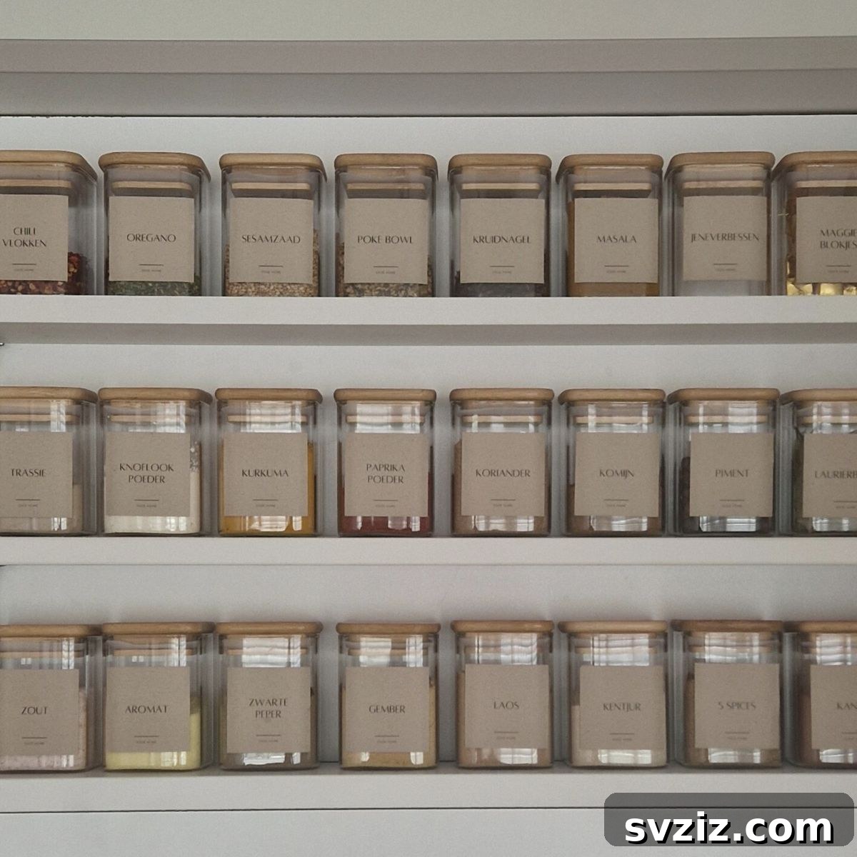 built in spice rack