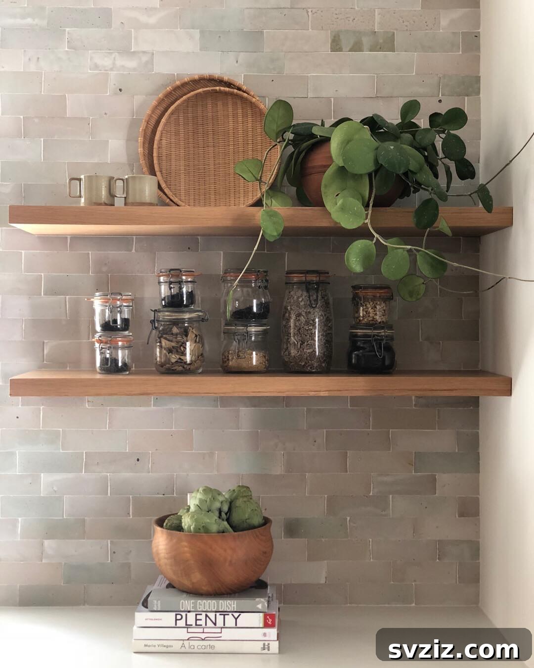 Tea and Spice Open Shelves