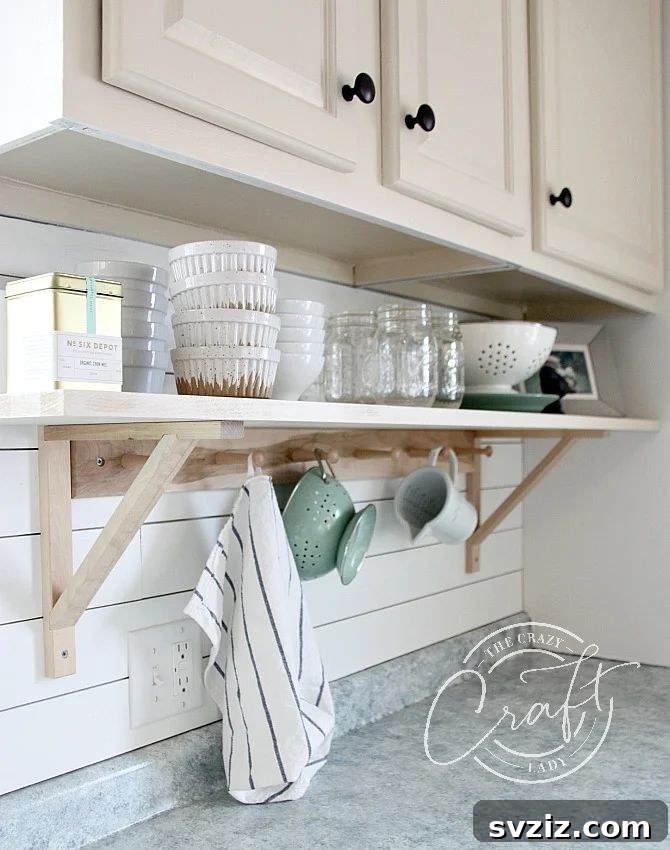 open kitchen shelves